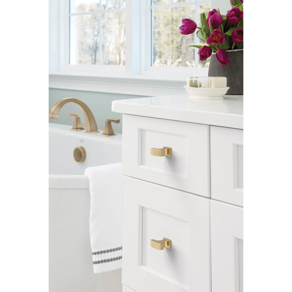 Amerock - BP53717PN - Westerly 1-5/16 Inch Bar Cabinet Knob in Polished Nickel