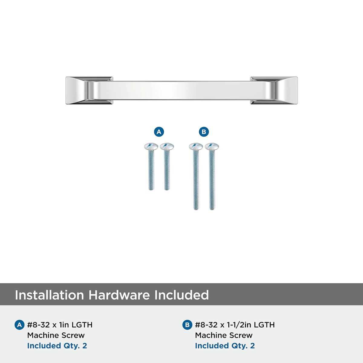 Amerock - BP53719PN - Westerly 3 Inch Center to Center Handle Cabinet Pull in Polished Nickel