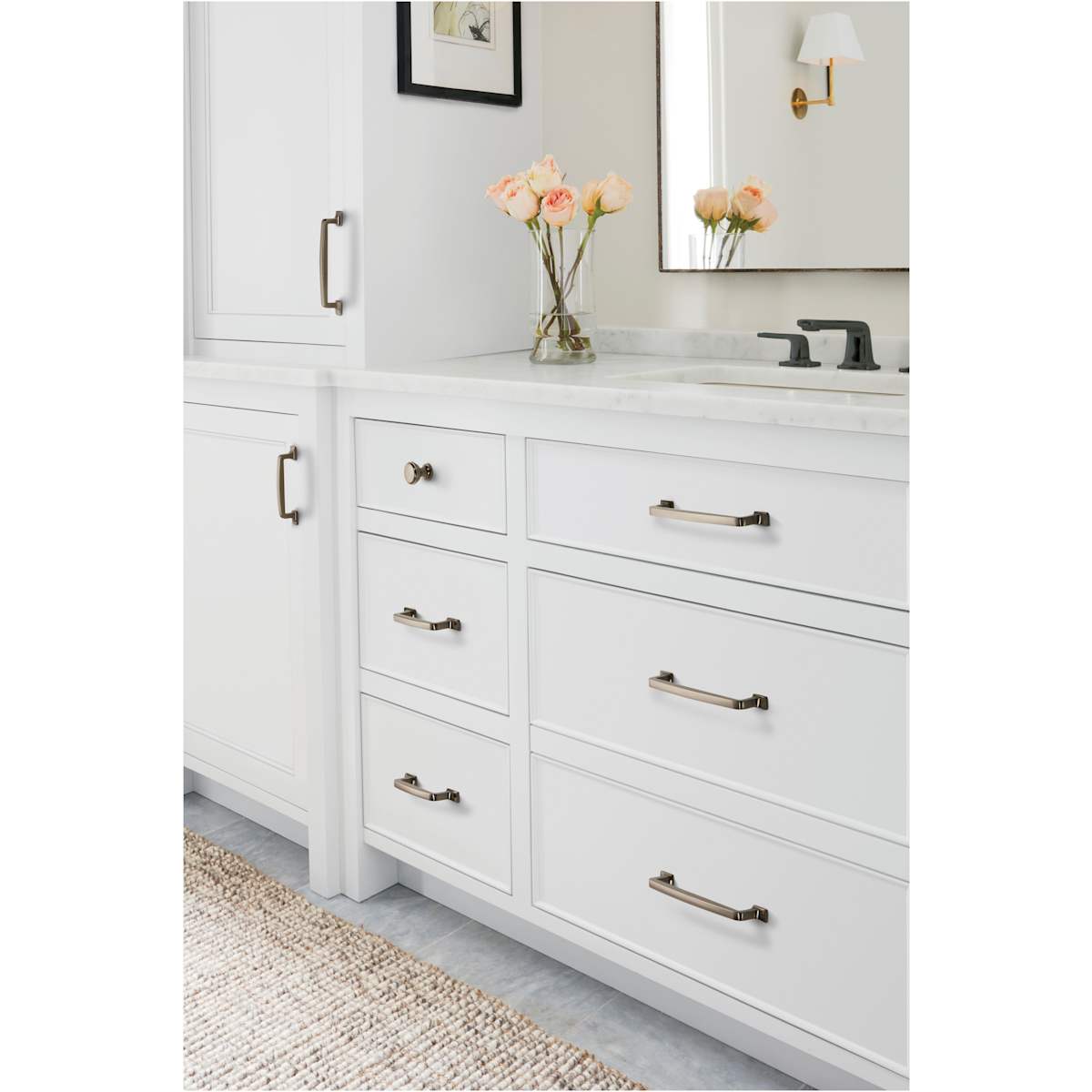 Amerock - BP53720BBZ - Westerly 3-3/4 Inch Center to Center Handle Cabinet Pull in Golden Champagne