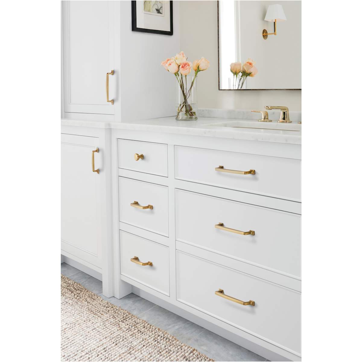 Amerock - BP53720BBZ - Westerly 3-3/4 Inch Center to Center Handle Cabinet Pull in Golden Champagne