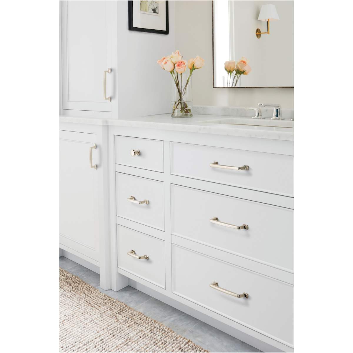 Amerock - BP53720BBZ - Westerly 3-3/4 Inch Center to Center Handle Cabinet Pull in Golden Champagne
