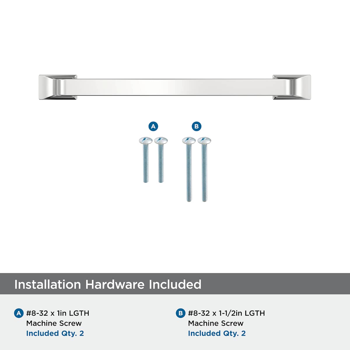 Amerock - BP53721PN - Westerly 5-1/16 Inch Center to Center Handle Cabinet Pull in Polished Nickel