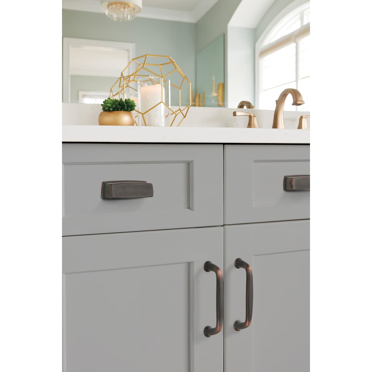 Amerock - BP53801ORB - Kane 3-3/4 Inch Center to Center Cup Cabinet Pull in Oil Rubbed Bronze