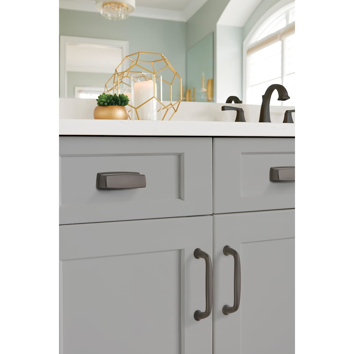 Amerock - BP53801ORB - Kane 3-3/4 Inch Center to Center Cup Cabinet Pull in Oil Rubbed Bronze
