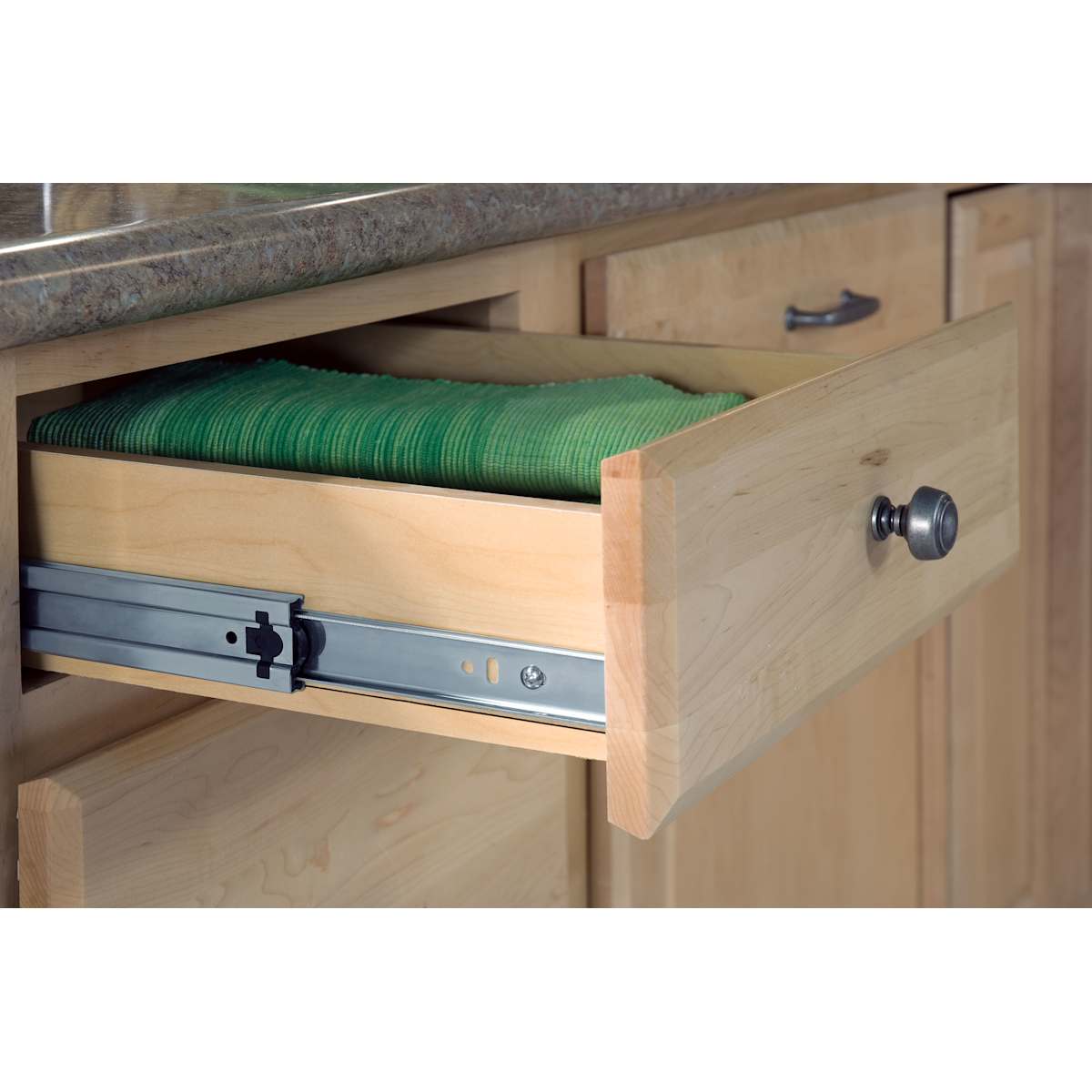 Amerock - BP53802WN-10PACK - Kane 5 Inch (128mm) Center to Center Handle Cabinet Pull - 10 Pack in Weathered Nickel