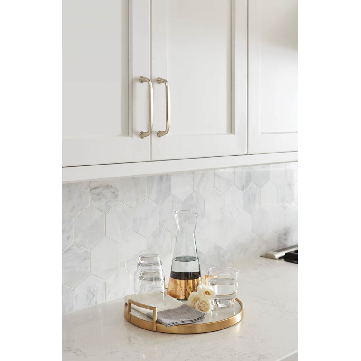 Amerock - BP53802G10 - Kane 5-1/16 Inch Center to Center Handle Cabinet Pull in Satin Nickel