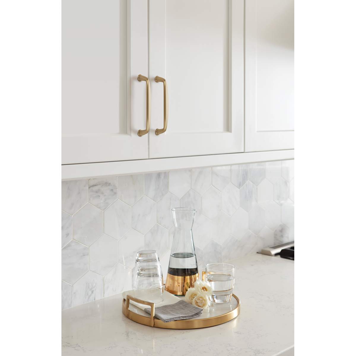 Amerock - BP53802G10 - Kane 5-1/16 Inch Center to Center Handle Cabinet Pull in Satin Nickel