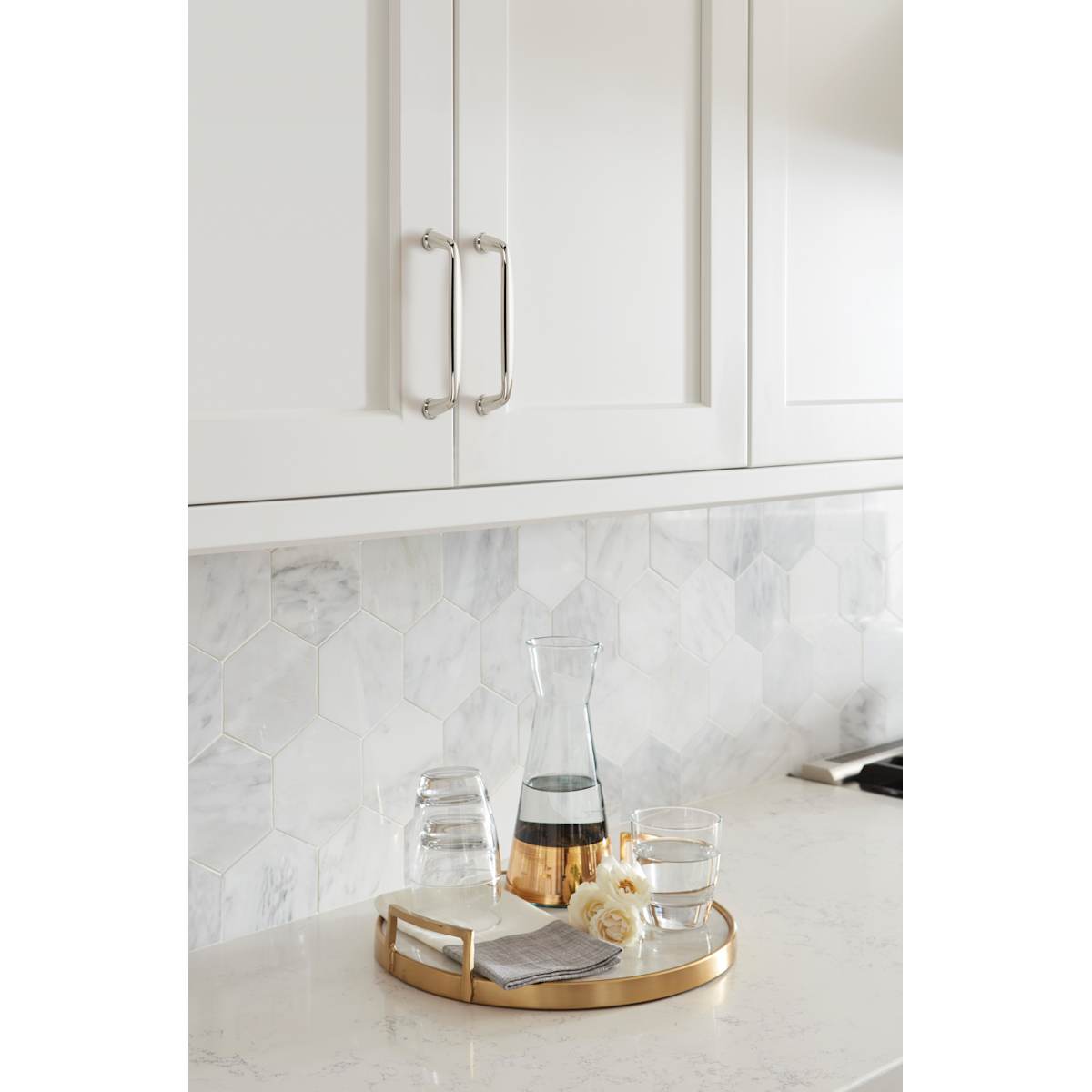Amerock - BP53802G10 - Kane 5-1/16 Inch Center to Center Handle Cabinet Pull in Satin Nickel