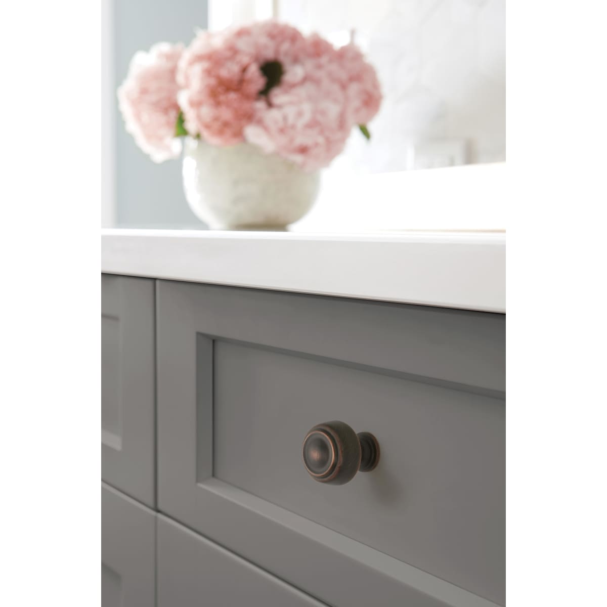 Amerock - BP538072G10 - Kane 1-5/8 Inch Mushroom Cabinet Knob in Satin Nickel