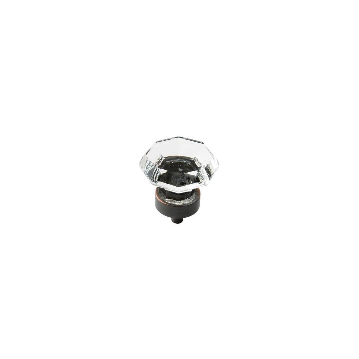 Amerock - BP55268CORB-10PACK - Traditional Classics 1-5/16 Inch Geometric Cabinet Knob - 10 Pack in Crystal Oil Rubbed Bronze