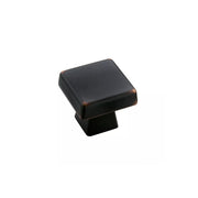 Blackrock 1-3/16 Inch Square Cabinet Knob - 10 Pack