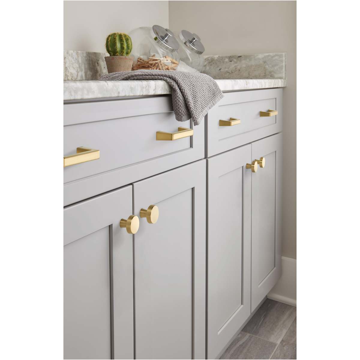 Amerock - BP55275GM - Blackrock 3 Inch Center to Center Handle Cabinet Pull in Gunmetal