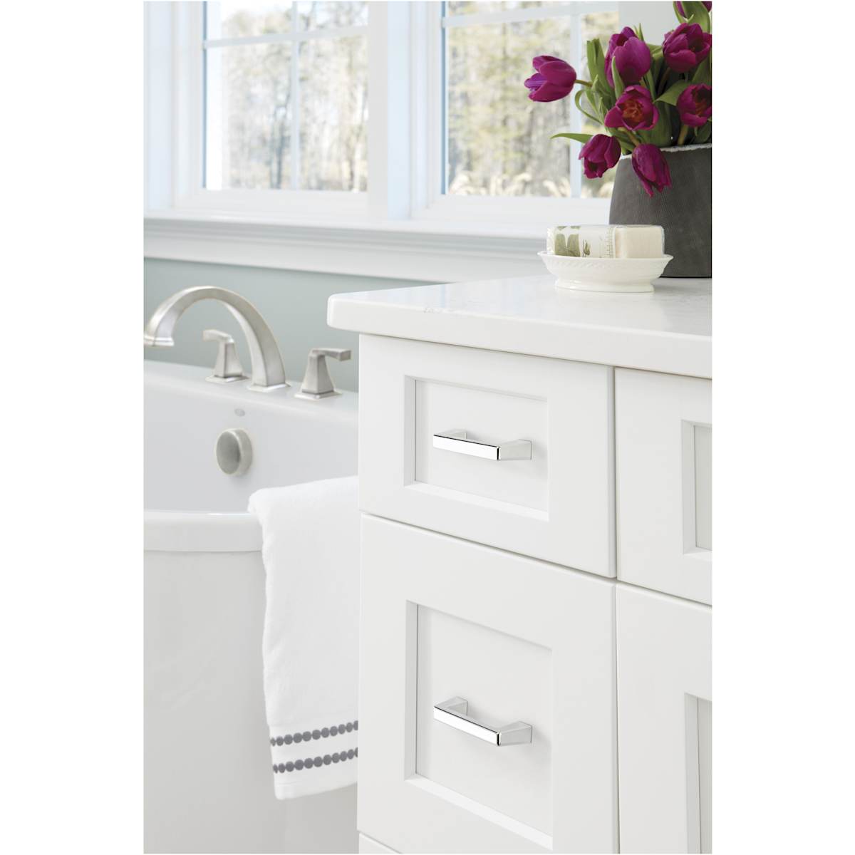 Amerock - BP55275GM - Blackrock 3 Inch Center to Center Handle Cabinet Pull in Gunmetal