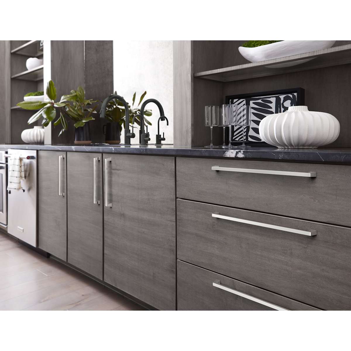 Amerock - BP55280BBR - Blackrock 12 Inch Center to Center Handle Cabinet Pull in Black Bronze
