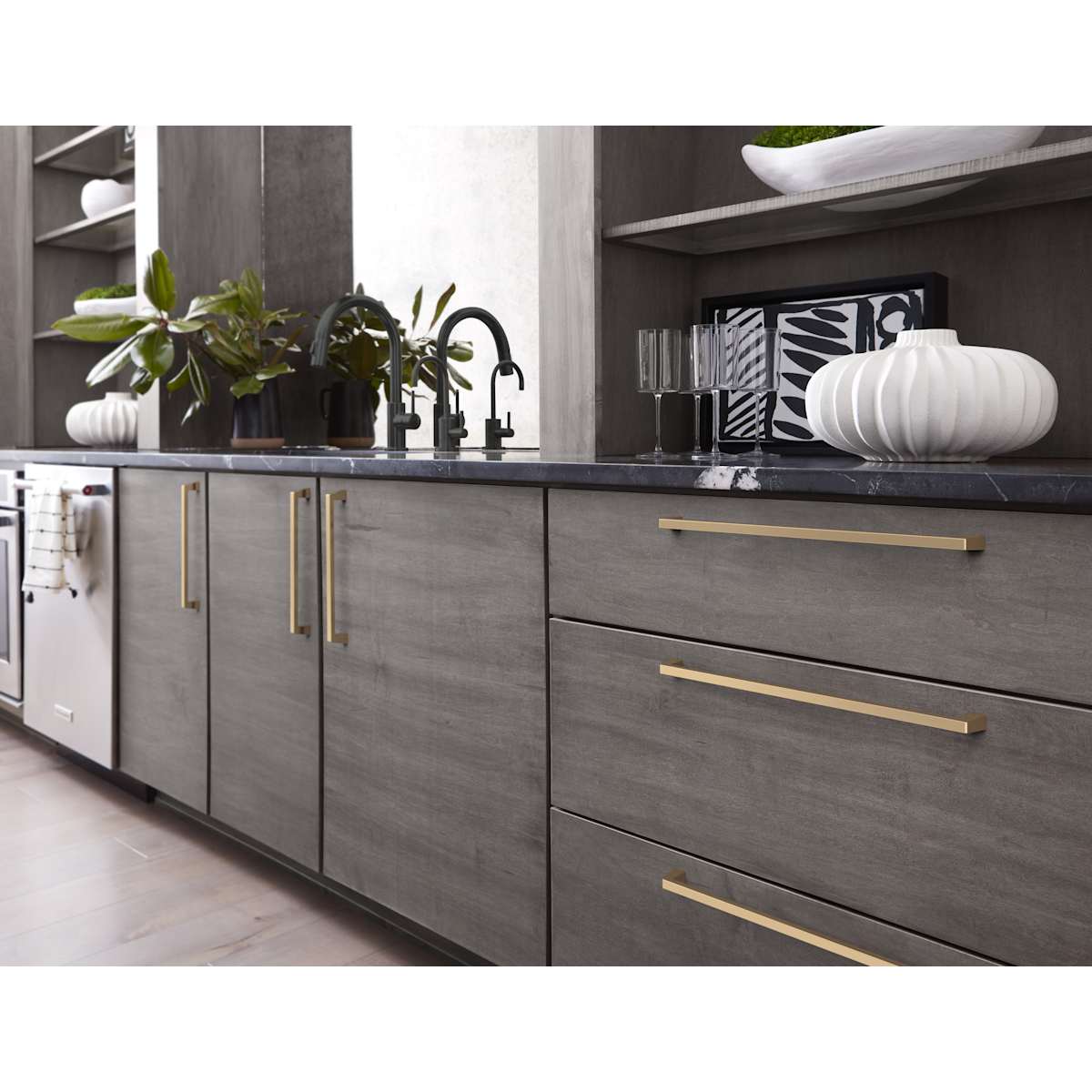 Amerock - BP55280BBR - Blackrock 12 Inch Center to Center Handle Cabinet Pull in Black Bronze