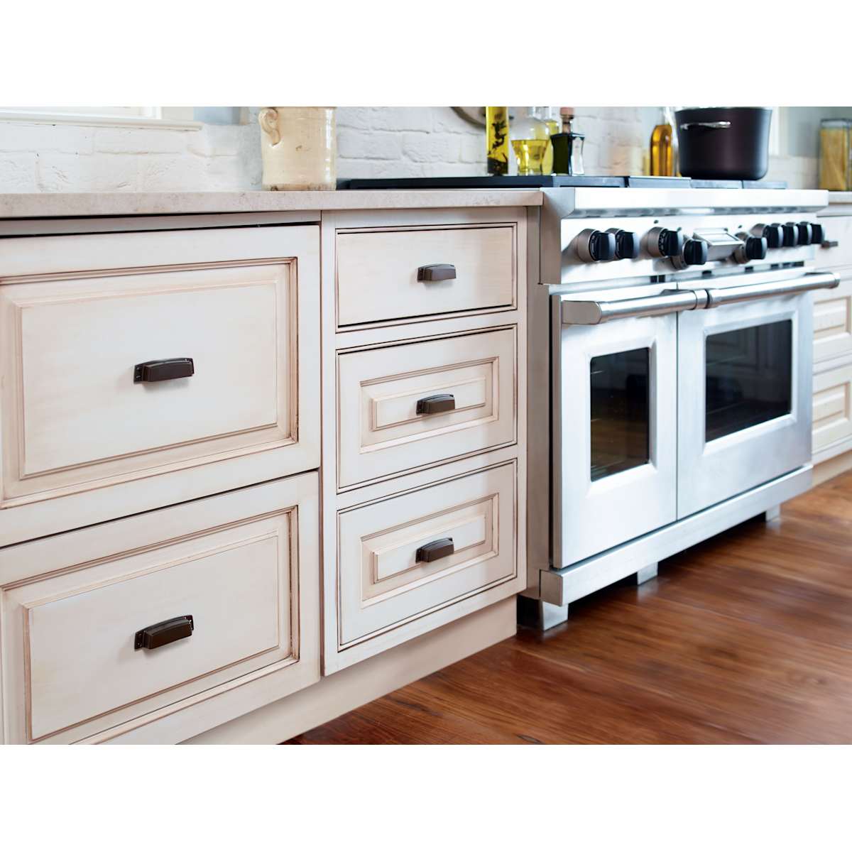 Amerock - BP55311PN-25PACK - Highland Ridge 1-3/8 Inch Rectangular Cabinet Knob - 25 Pack in Polished Nickel