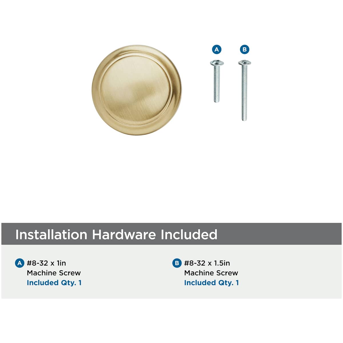 Amerock - BP55312CZ - Highland Ridge 1-3/16 Inch Mushroom Cabinet Knob in Champagne Bronze