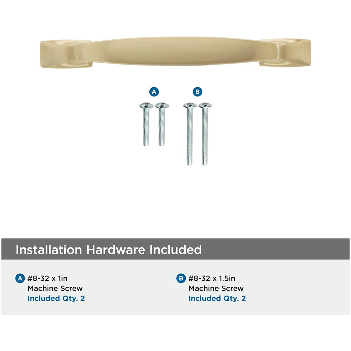 Amerock - BP55317BBZ - Highland Ridge 3-3/4 Inch Center to Center Handle Cabinet Pull in Golden Champagne