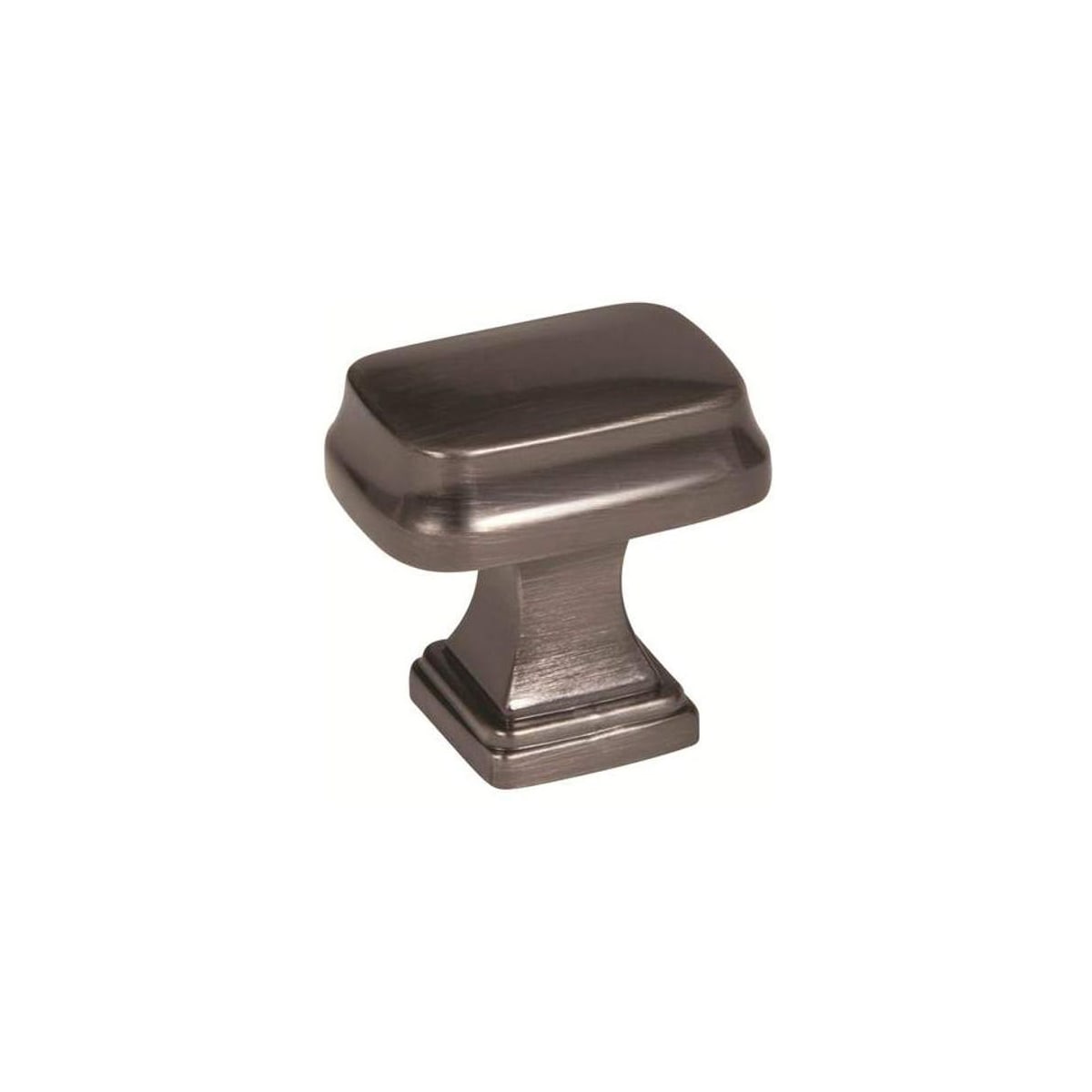 Amerock - BP55340GM-10PACK - Revitalize 1-1/4 Inch Rectangular Cabinet Knob - 10 Pack in Gunmetal