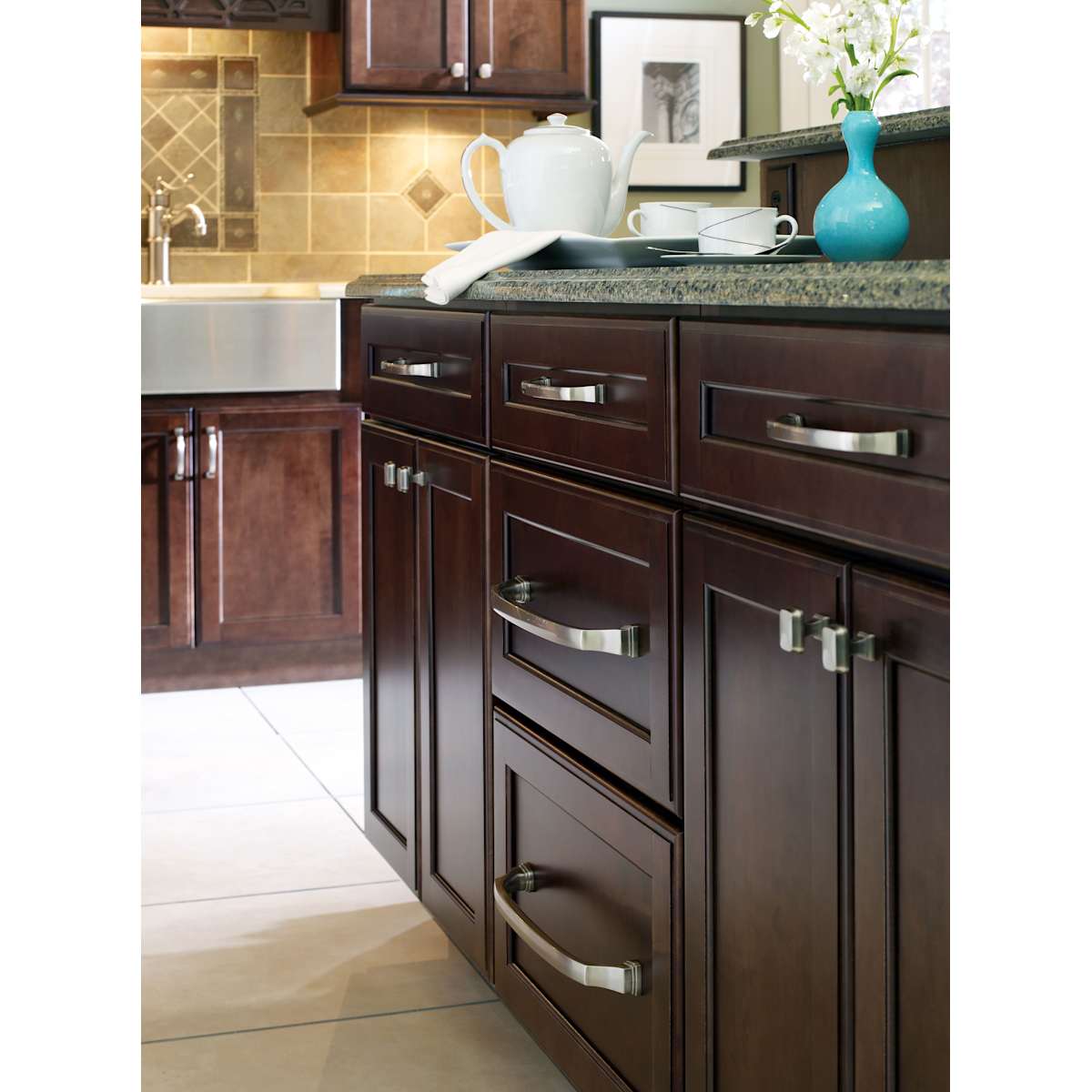 Amerock - BP55343PN-10PACK - Revitalize 3 Inch Center to Center Handle Cabinet Pull - 10 Pack in Polished Nickel