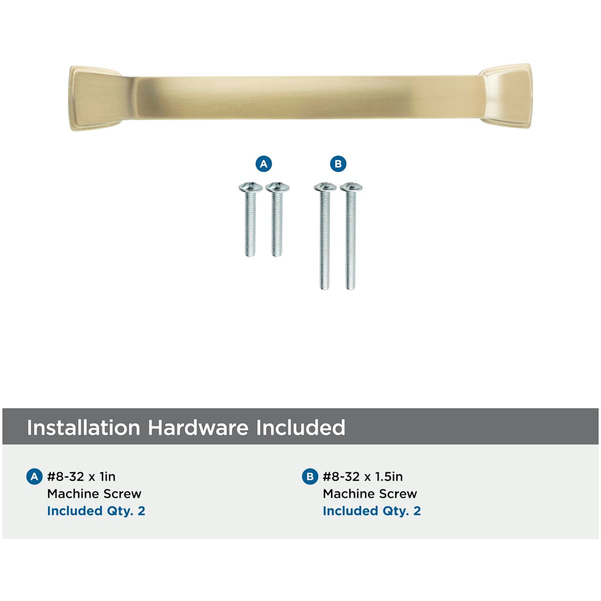 Amerock - BP55344BBZ - Revitalize 3-3/4 Inch Center to Center Handle Cabinet Pull in Golden Champagne