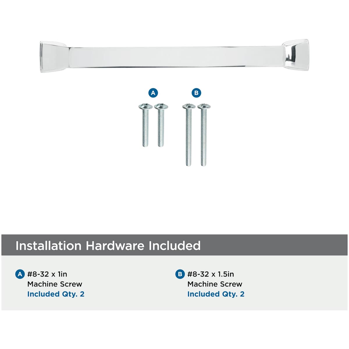 Amerock - BP55346PN - Revitalize 5-1/16 Inch Center to Center Handle Cabinet Pull in Polished Nickel