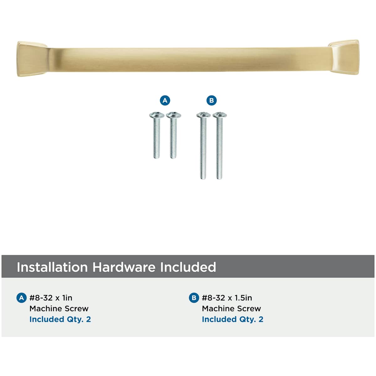 Amerock - BP55347GB - Revitalize 6-5/16 Inch Center to Center Handle Cabinet Pull in Gilded Bronze