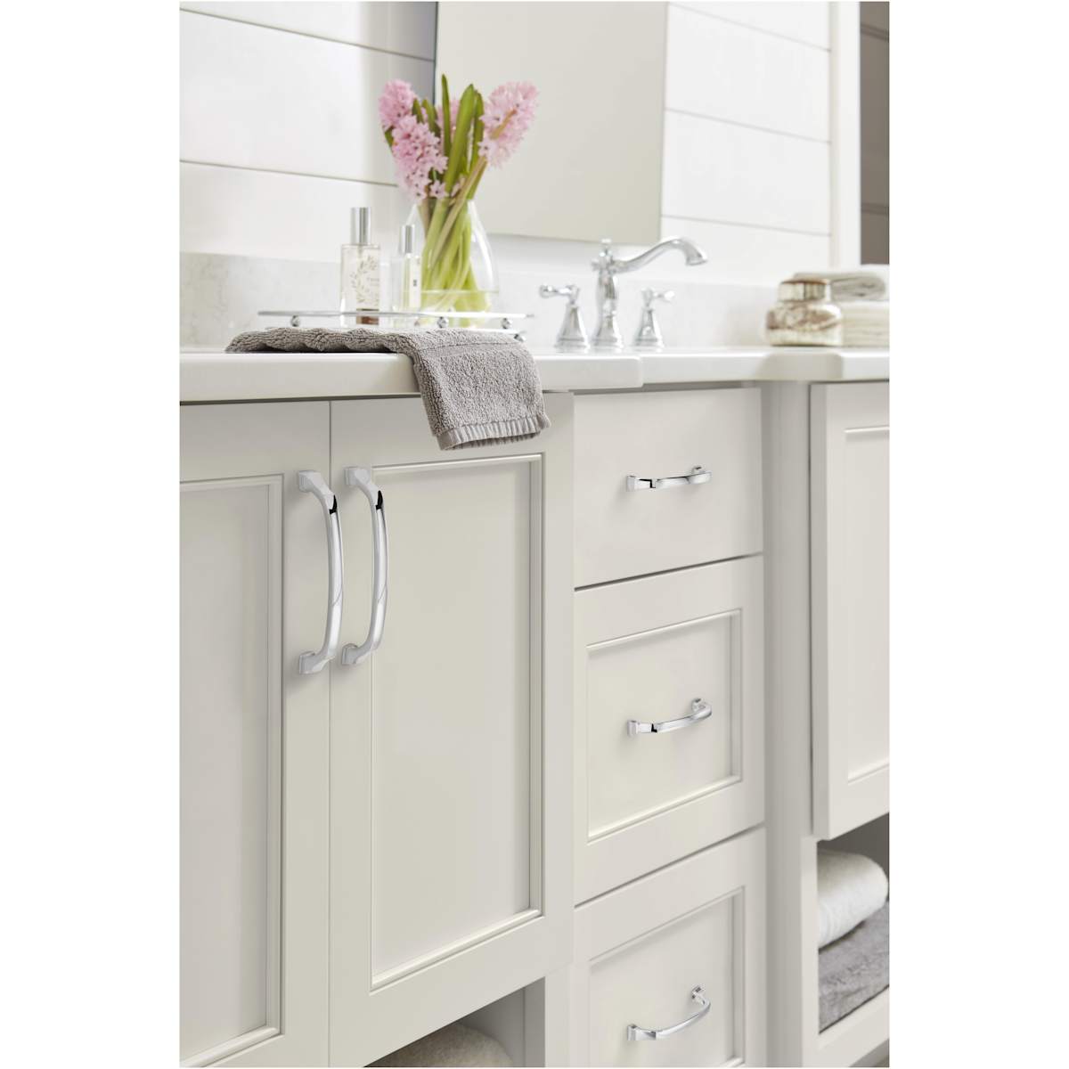 Amerock - BP55347GB - Revitalize 6-5/16 Inch Center to Center Handle Cabinet Pull in Gilded Bronze