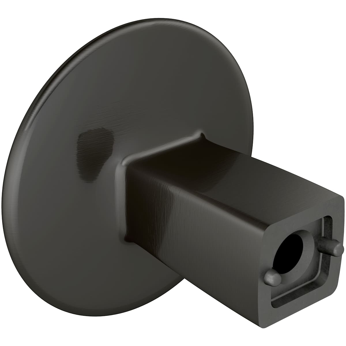 Amerock - BP55362MB - Riva 1-1/4 Inch Oval Cabinet Knob in Matte Black