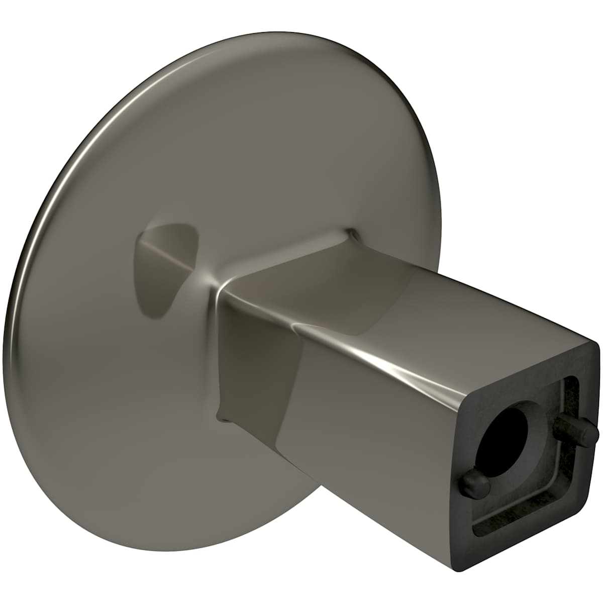 Amerock - BP55362MB - Riva 1-1/4 Inch Oval Cabinet Knob in Matte Black