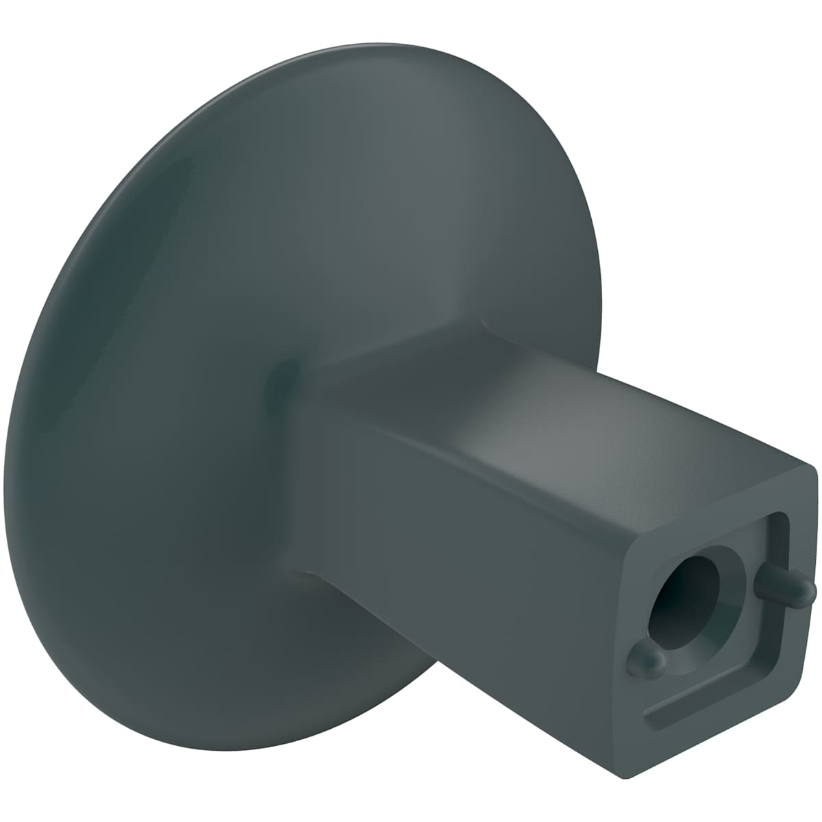 Amerock - BP55362MB - Riva 1-1/4 Inch Oval Cabinet Knob in Matte Black