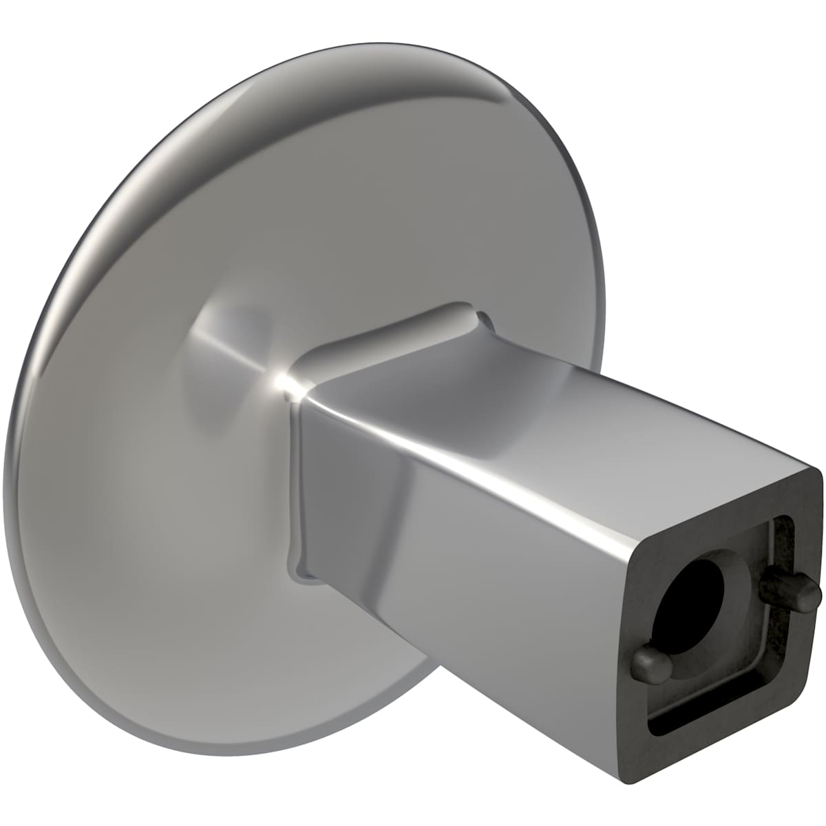 Amerock - BP55362MB - Riva 1-1/4 Inch Oval Cabinet Knob in Matte Black