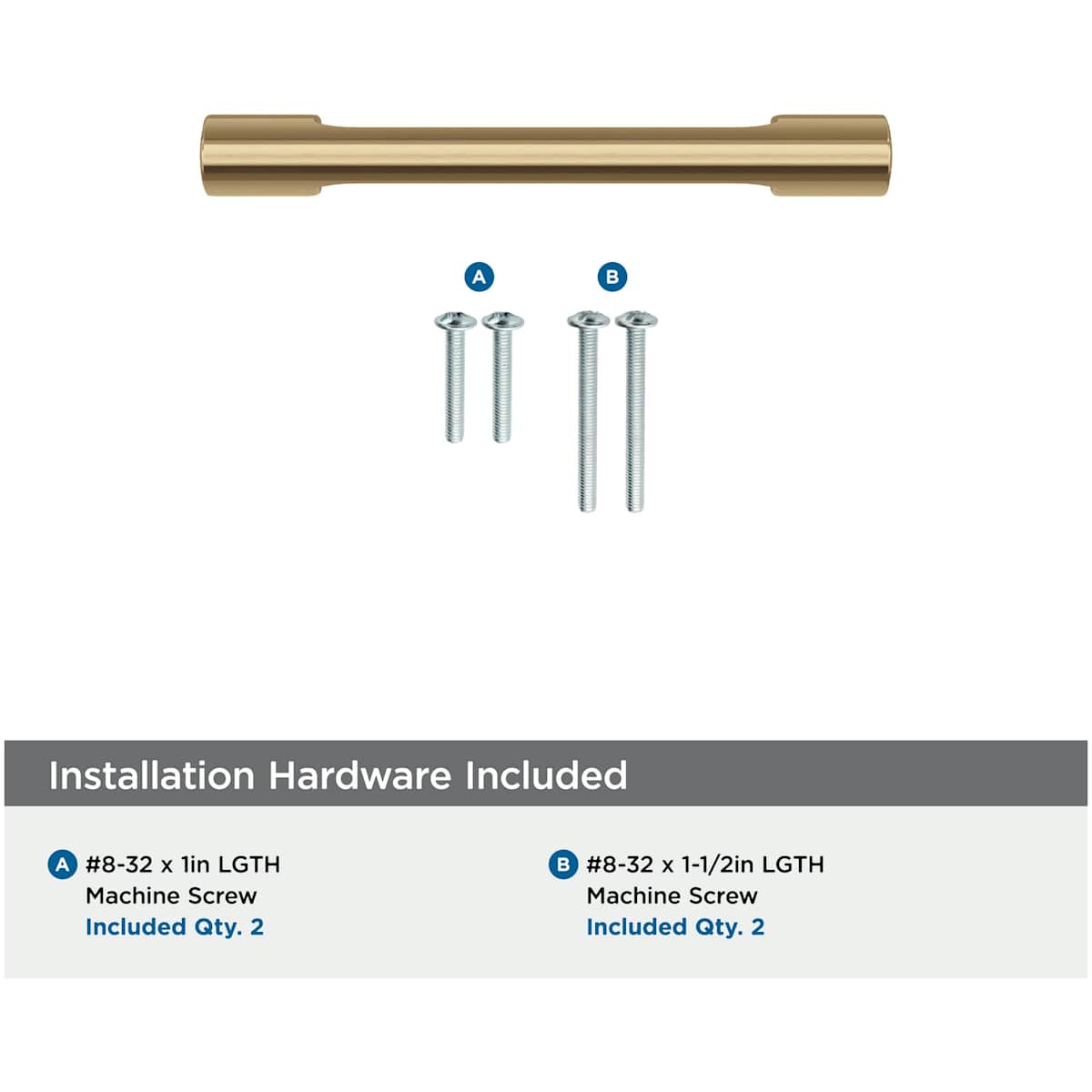 Amerock - BP55364G10 - Riva 3 Inch Center to Center Handle Cabinet Pull in Satin Nickel