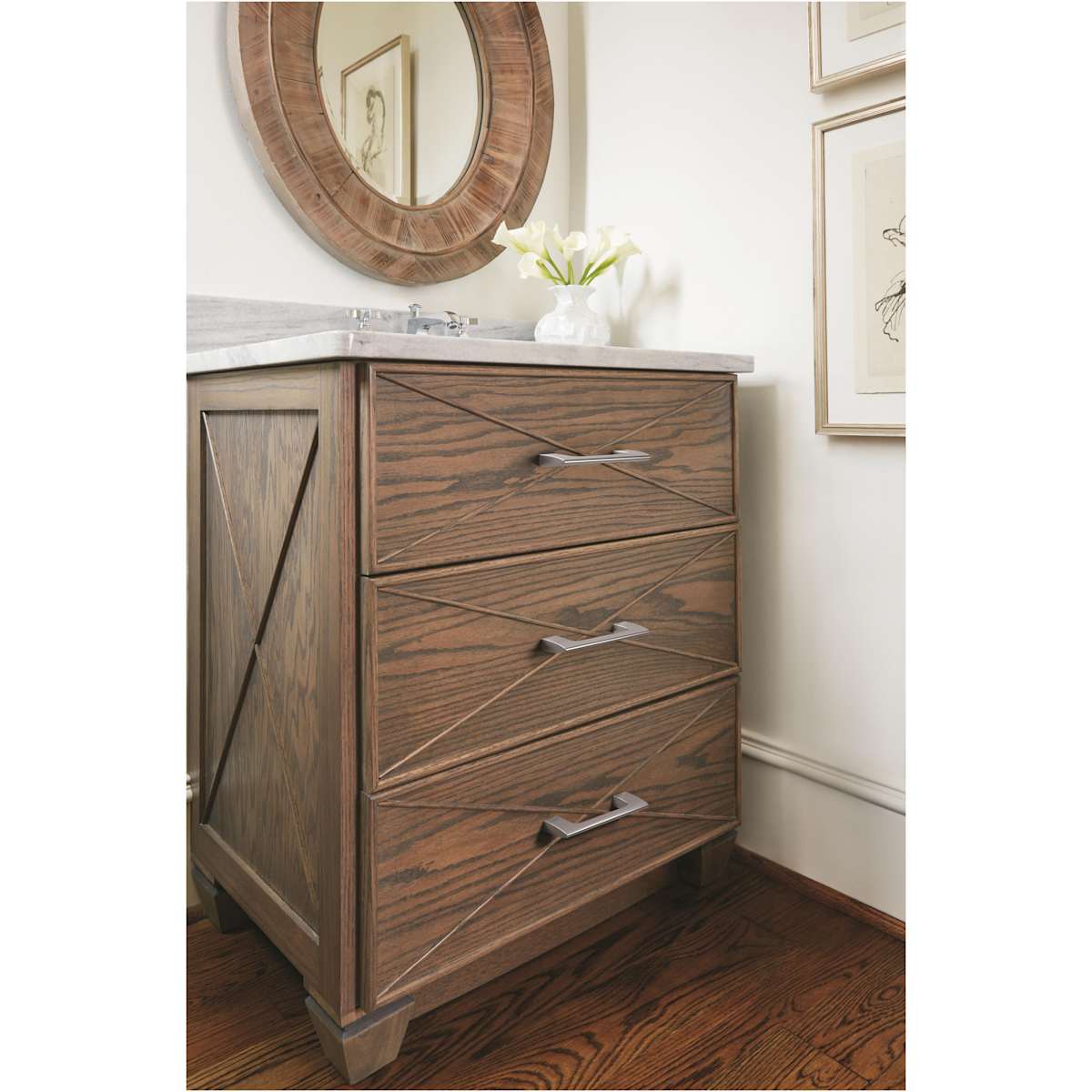 Amerock - BP5536526 - Riva 3-3/4 Inch Center to Center Handle Cabinet Pull in Polished Chrome