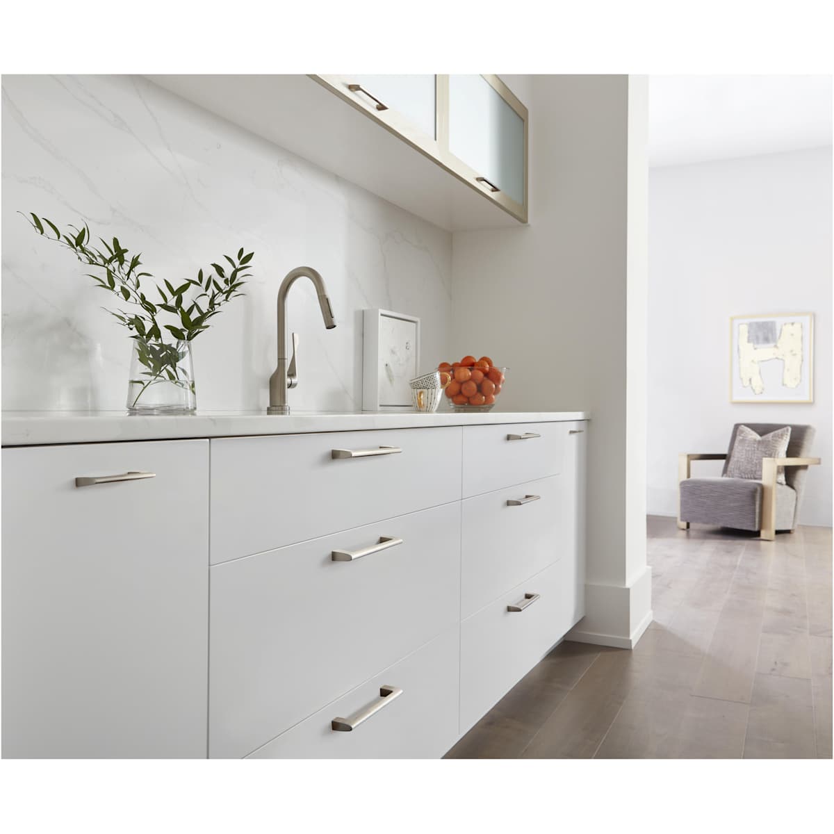 Amerock - BP5536526 - Riva 3-3/4 Inch Center to Center Handle Cabinet Pull in Polished Chrome