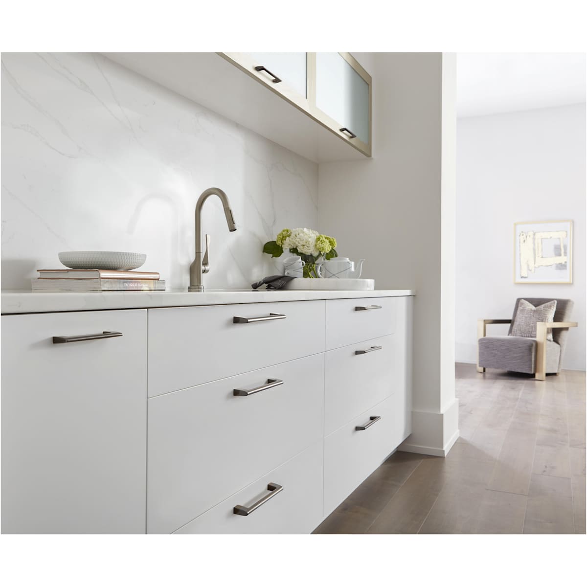 Amerock - BP55367BBZ - Riva 5-1/16 Inch Center to Center Handle Cabinet Pull in Golden Champagne