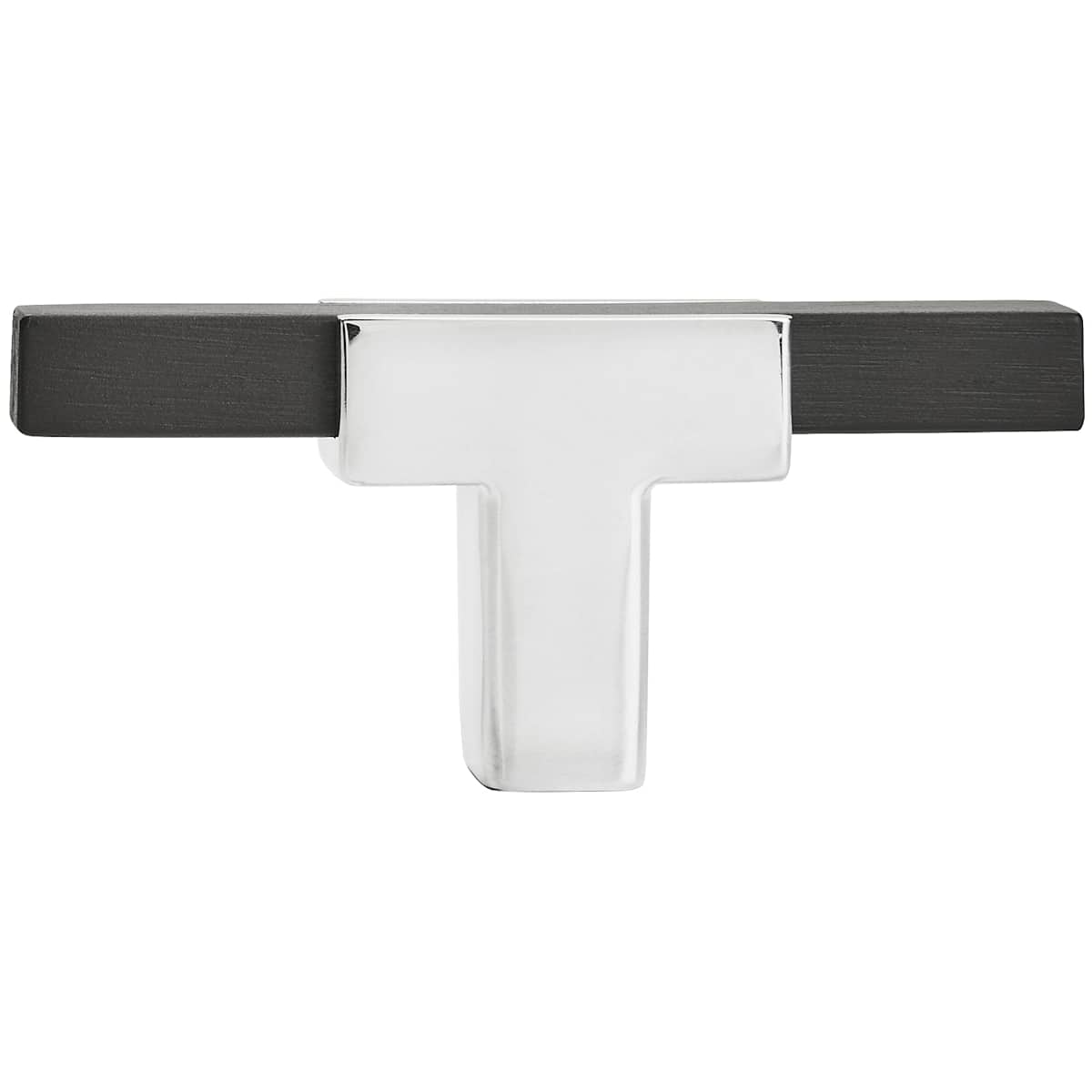 Amerock - BP6726BCR - Urbanite 1/2 Inch Bar Cabinet Knob in Polished Chrome / Black Chrome