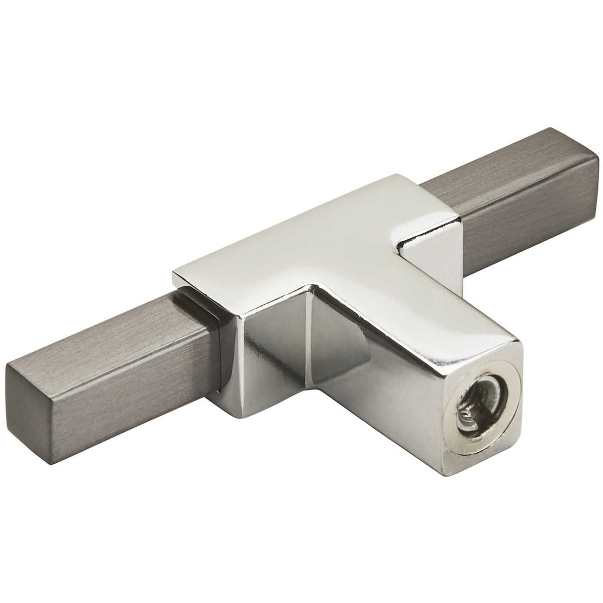 Amerock - BP6726BCR - Urbanite 1/2 Inch Bar Cabinet Knob in Polished Chrome / Black Chrome