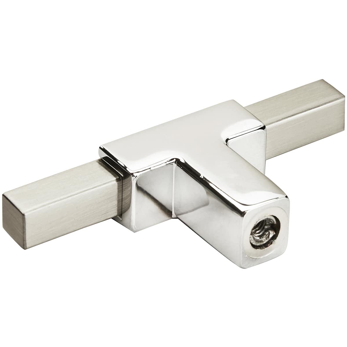 Amerock - BP6726BCR - Urbanite 1/2 Inch Bar Cabinet Knob in Polished Chrome / Black Chrome