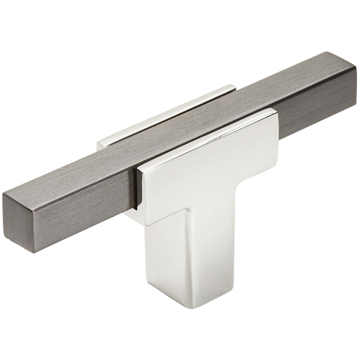 Amerock - BP6726BCR - Urbanite 1/2 Inch Bar Cabinet Knob in Polished Chrome / Black Chrome