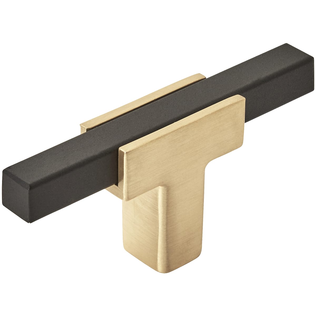 Amerock - BP67BGLMB - Urbanite 1/2 Inch Bar Cabinet Knob in Brushed Gold / Matte Black