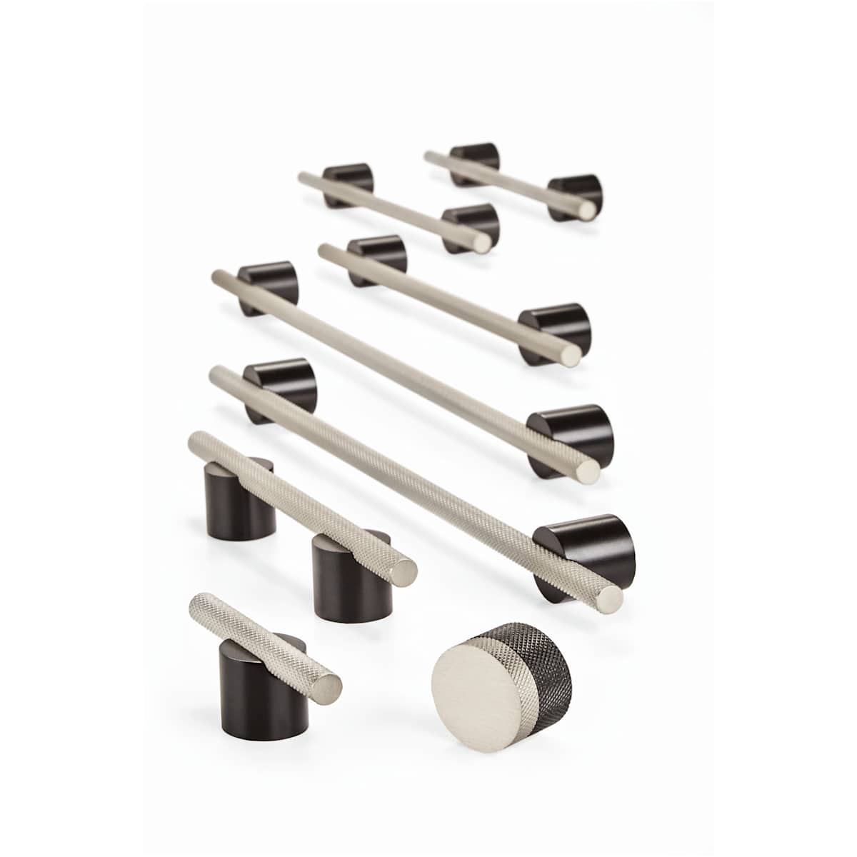 Amerock - BP7414256SCSC - Transcendent 10-1/16 Inch Center to Center Bar Cabinet Pull in Silver Champagne