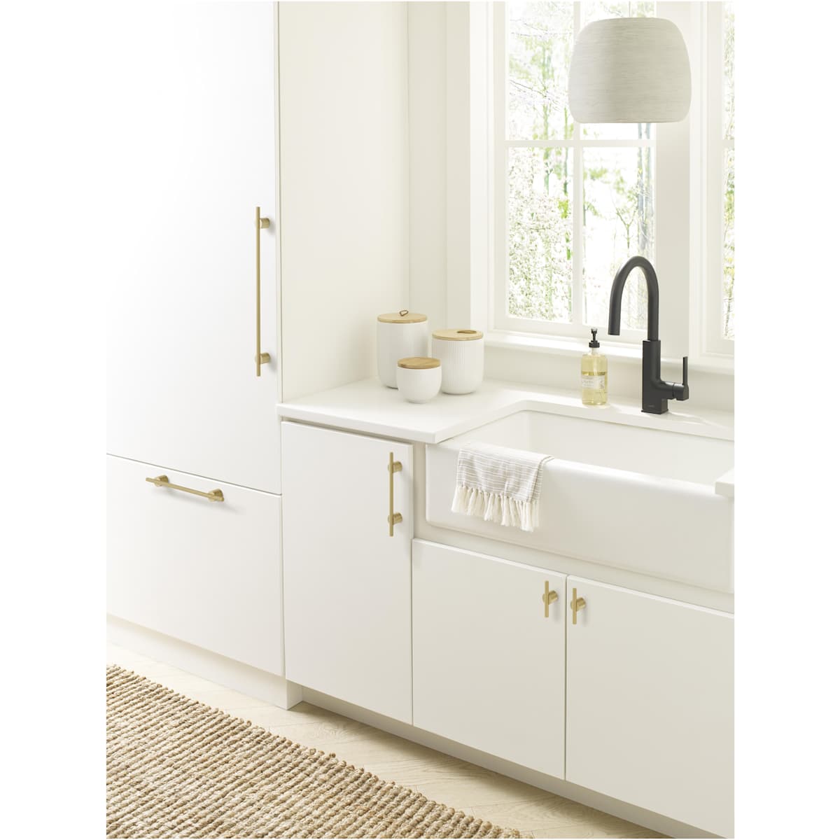 Amerock - BP7414320MBPN - Transcendent 12-5/8 Inch Center to Center Bar Cabinet Pull in Matte Black / Polished Nickel
