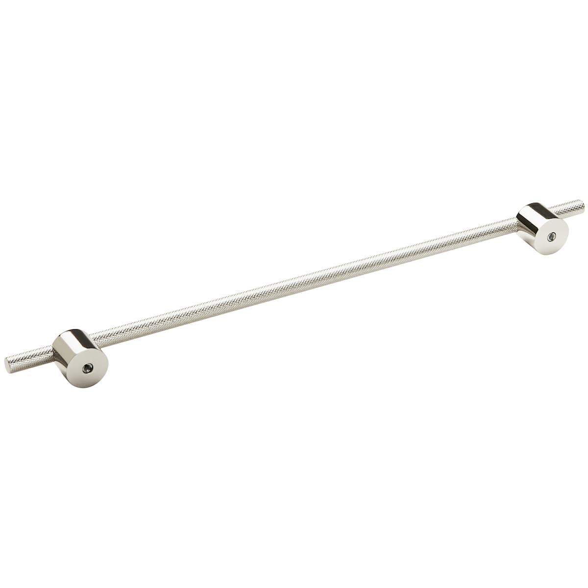 Amerock - BP7414320MBPN - Transcendent 12-5/8 Inch Center to Center Bar Cabinet Pull in Matte Black / Polished Nickel