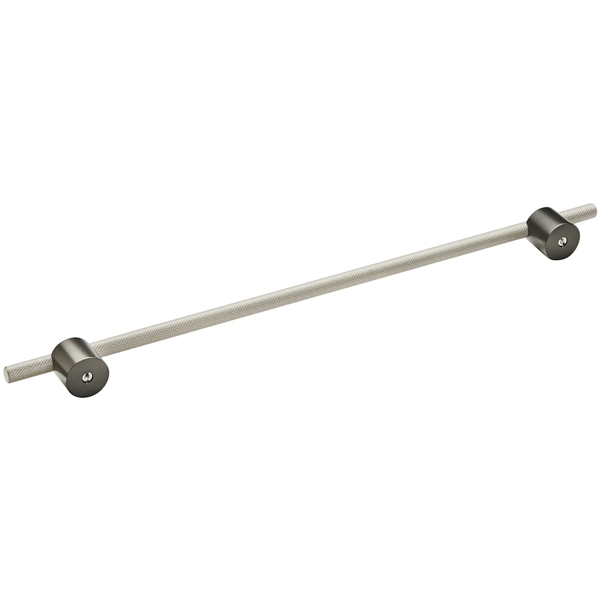 Amerock - BP7414320MBPN - Transcendent 12-5/8 Inch Center to Center Bar Cabinet Pull in Matte Black / Polished Nickel