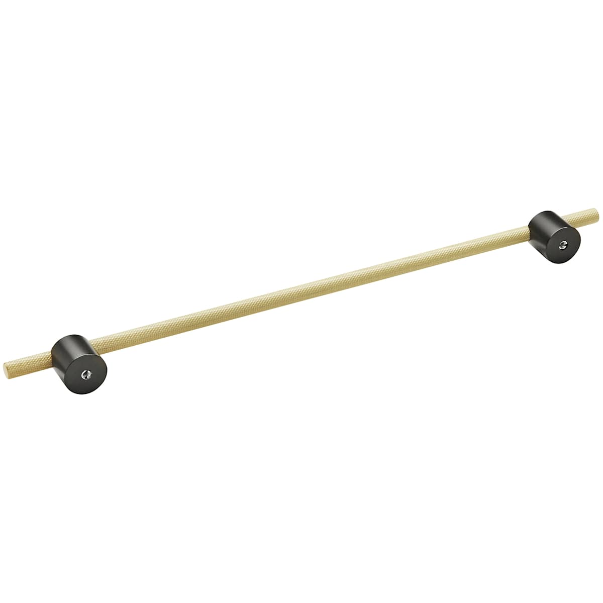 Amerock - BP7414320MBPN - Transcendent 12-5/8 Inch Center to Center Bar Cabinet Pull in Matte Black / Polished Nickel
