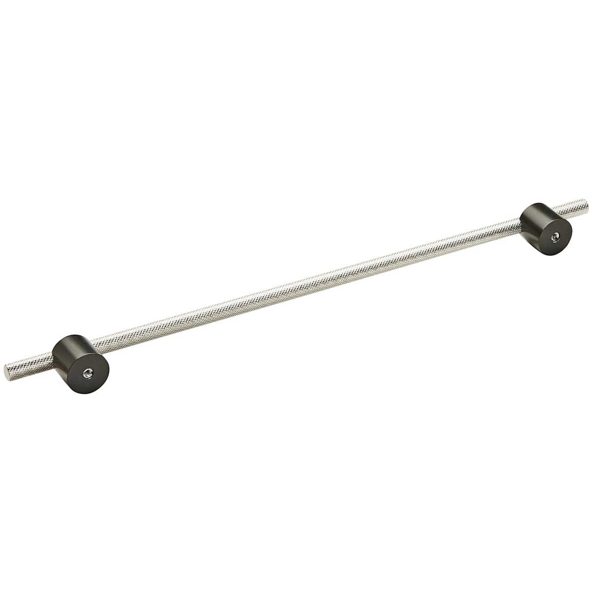 Amerock - BP7414320MBPN - Transcendent 12-5/8 Inch Center to Center Bar Cabinet Pull in Matte Black / Polished Nickel