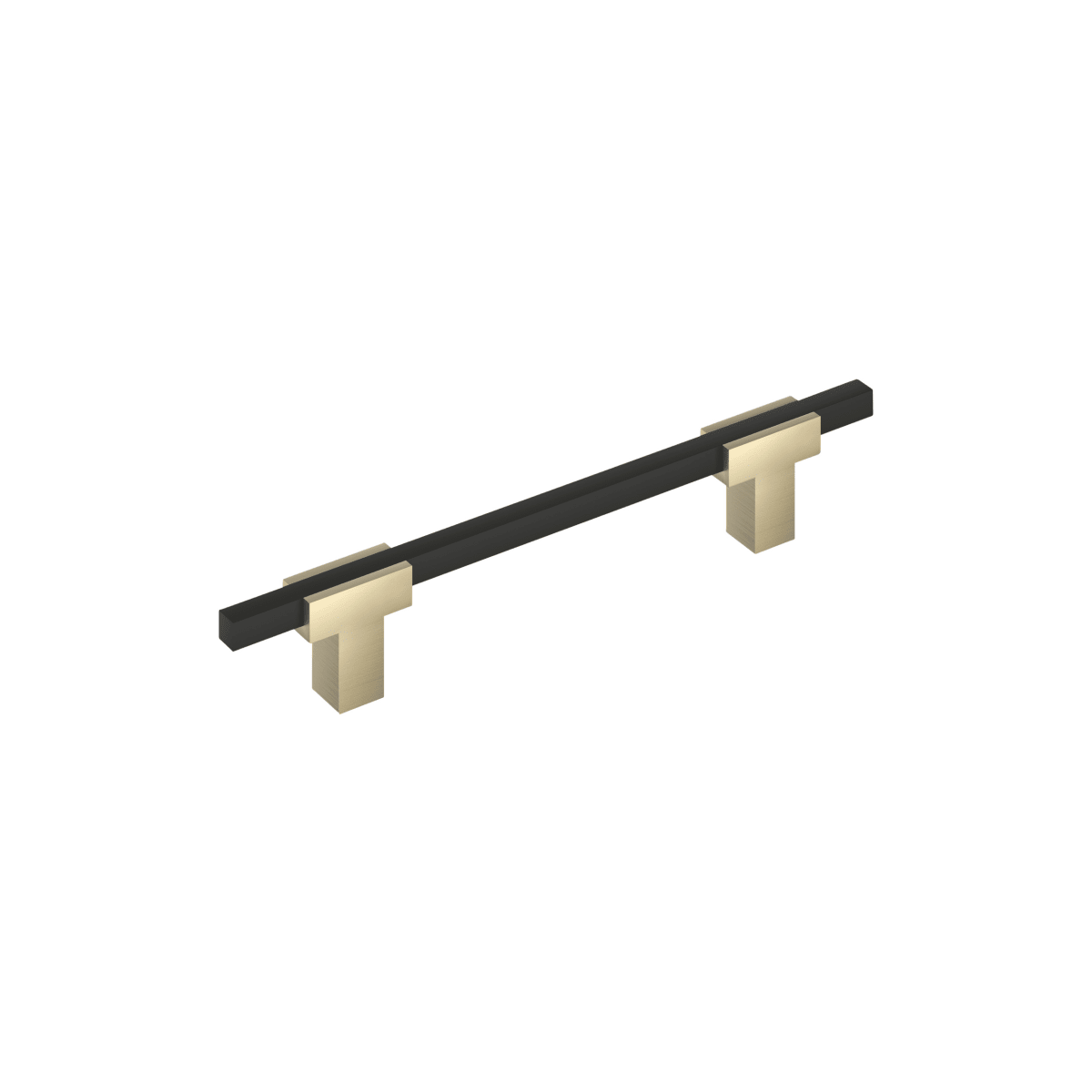 Amerock - BP778128BBZMB - Urbanite 5-1/16 Inch Center to Center Bar Cabinet Pull in Golden Champagne / Matte Black