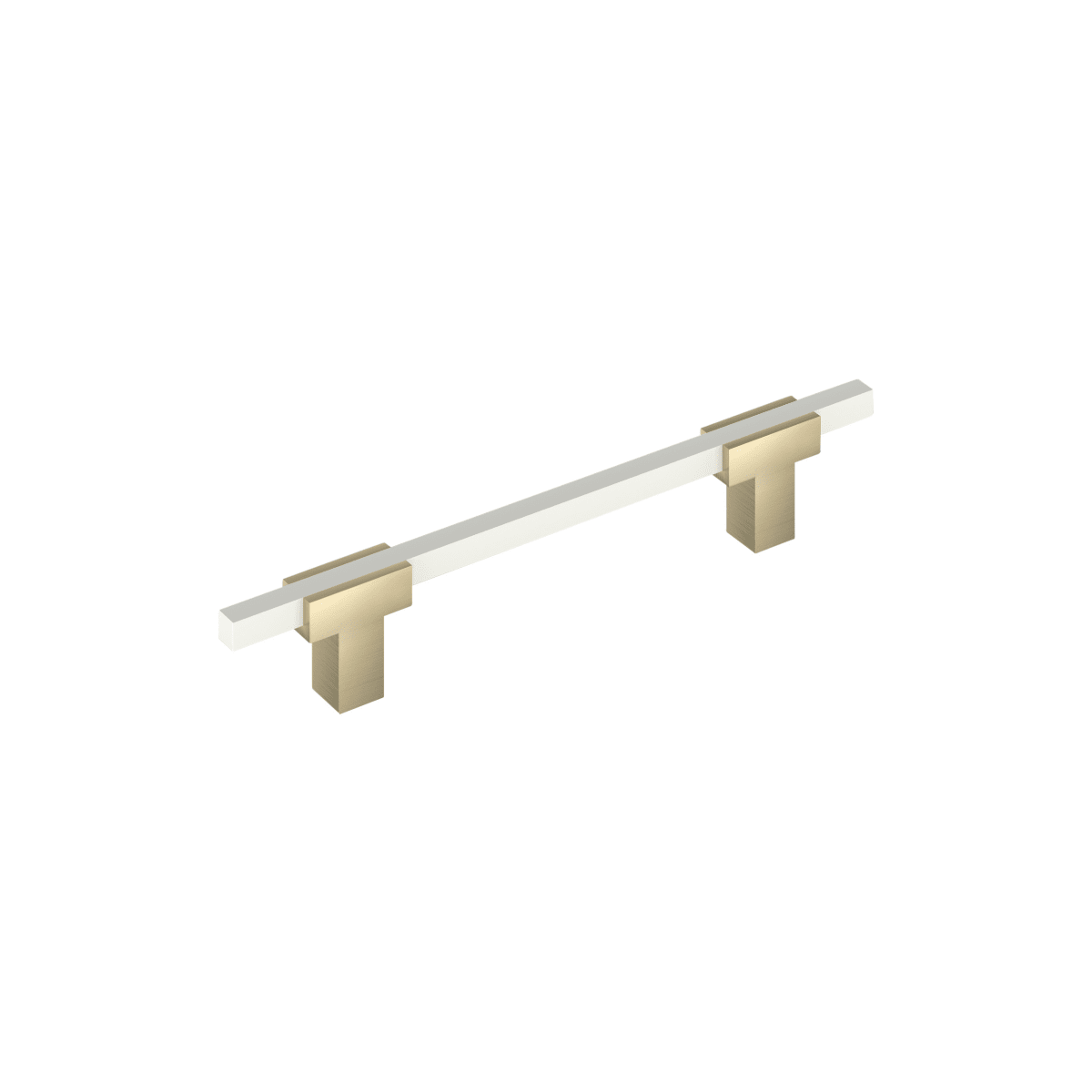 Amerock - BP778128BBZWHT - Urbanite 5-1/16 Inch Center to Center Bar Cabinet Pull in Golden Champagne / White