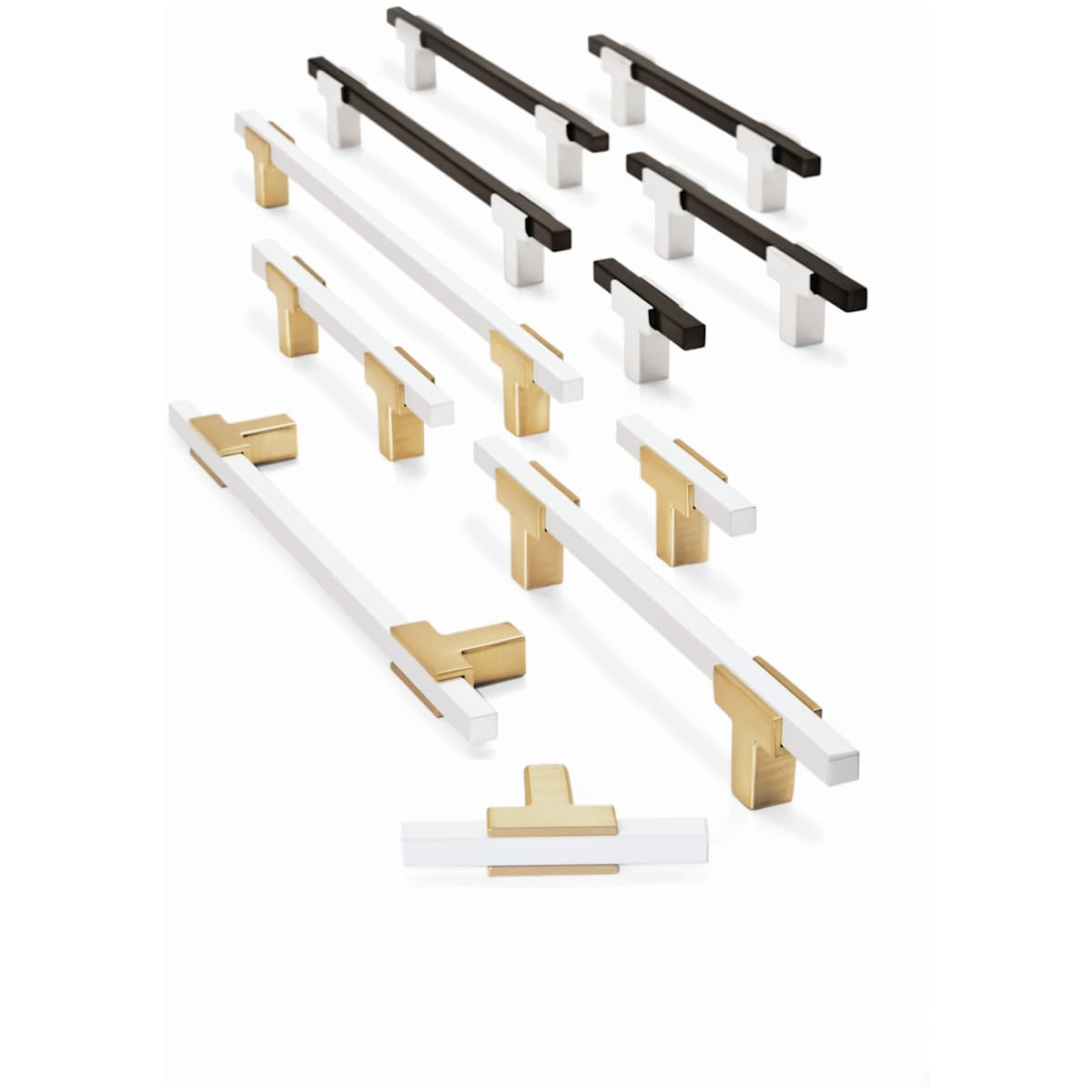 Amerock - BP778160CZMB - Urbanite 6-5/16 Inch Center to Center Bar Cabinet Pull in Champagne Bronze / Matte Black